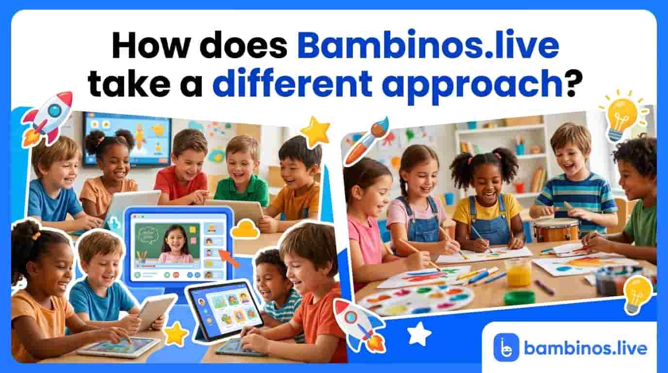 How does Bambinos.live take a different approach?